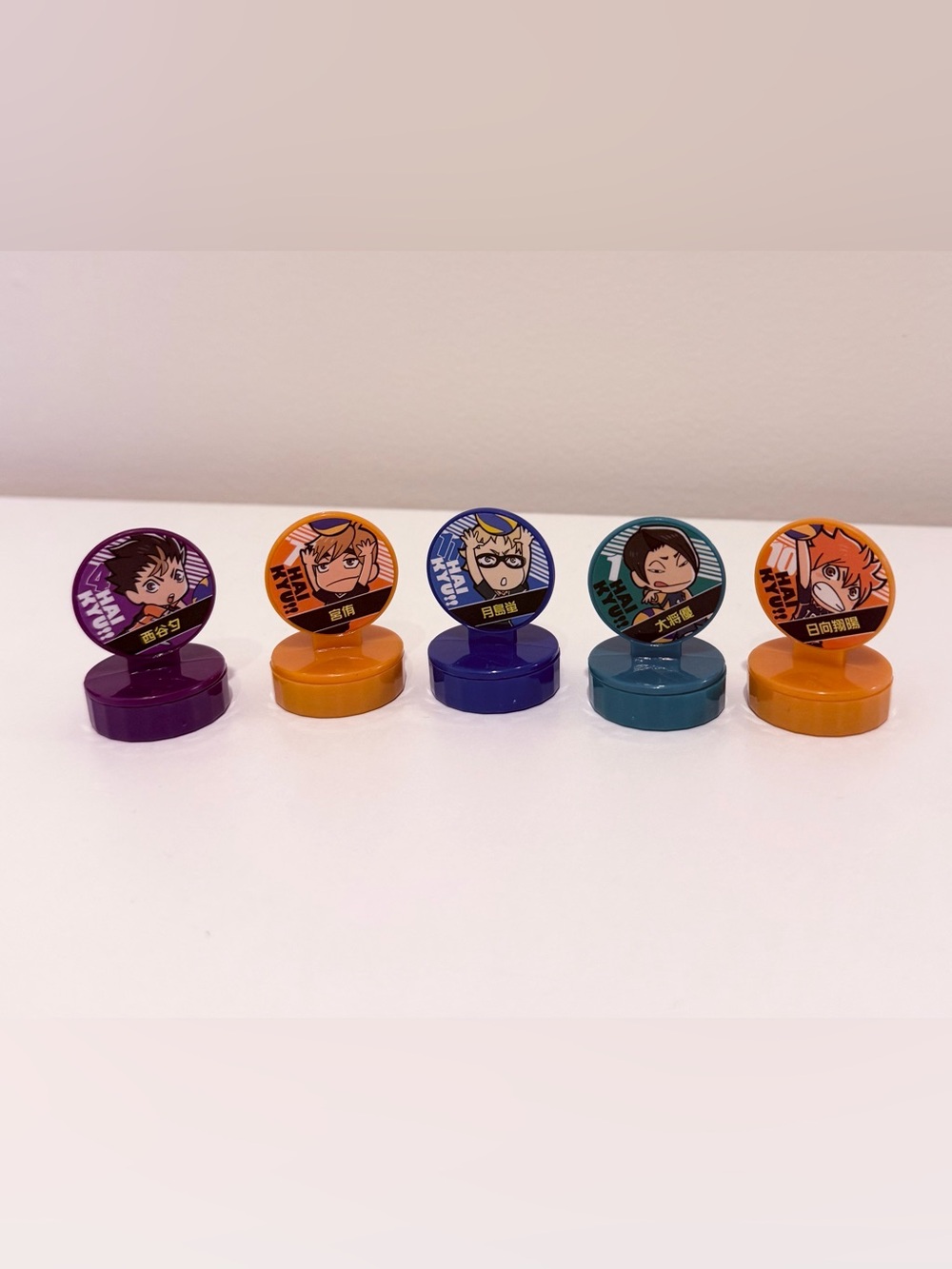 Anime official collectible haikyuu haikyu stamps set